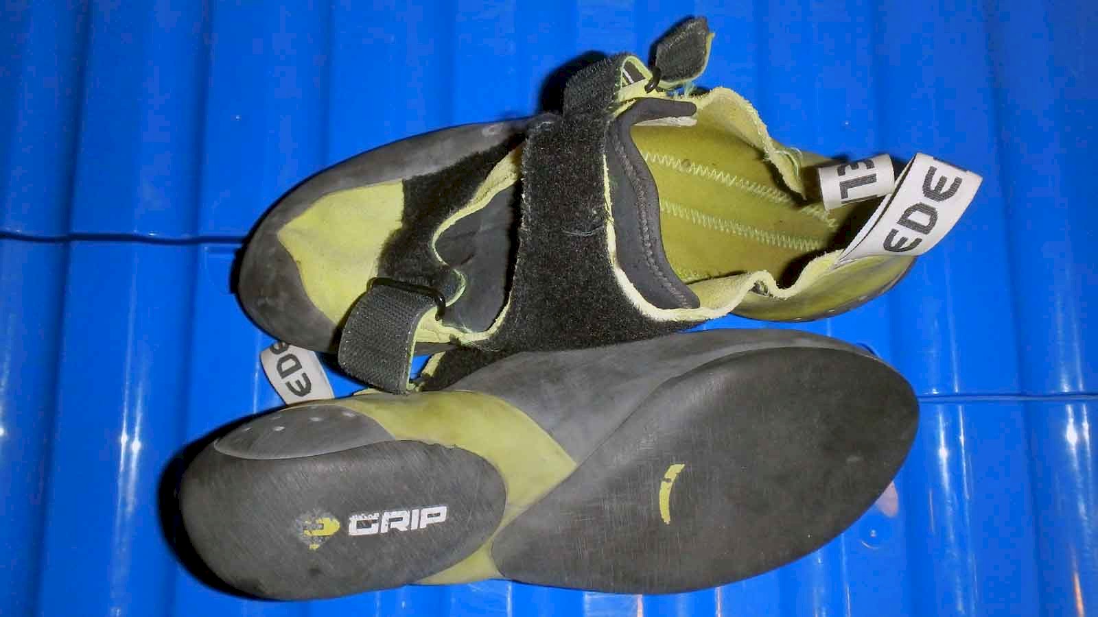 A pair of worn but still very much usable 6 year old Edelrid Typhoons.